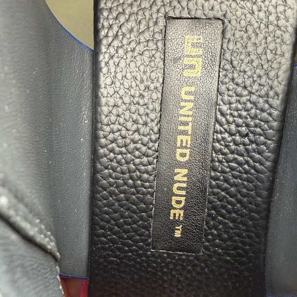 United Nude Black and White Sandals with Red Sole - Picture 9 of 16